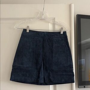 H&M Women’s Navy Suede Mini Skirt